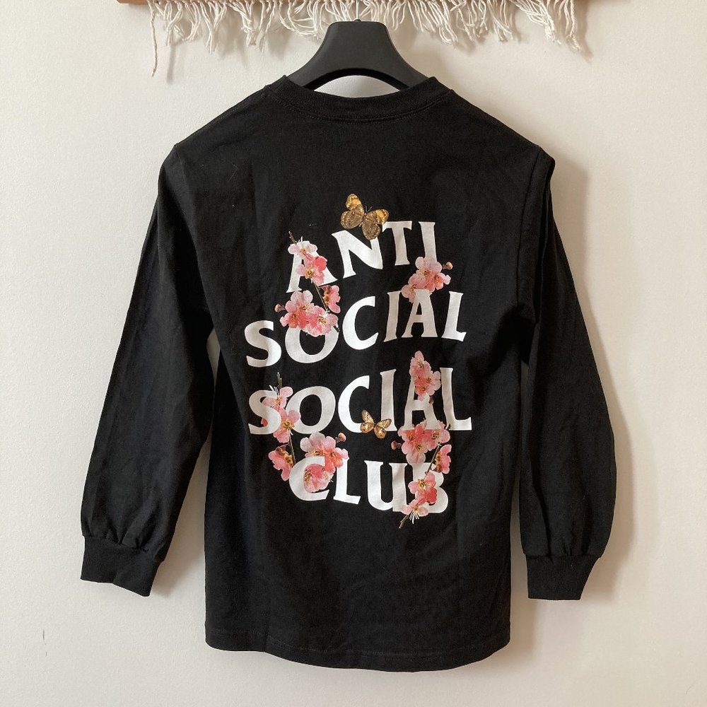New! Anti Social Social Club Long Sleeve Tee -- S